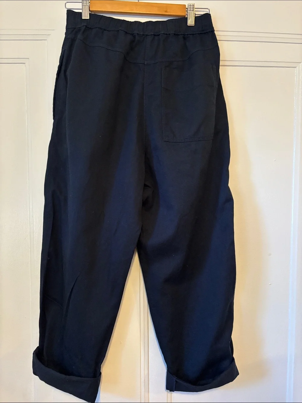COS Dark Navy Relaxed Drawstring Chinos